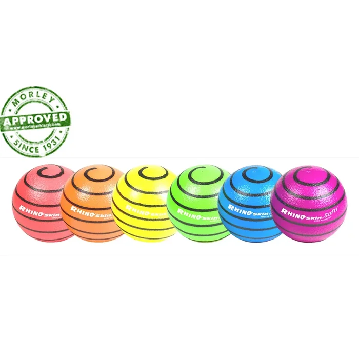 Rhino Skin Neon 6.3″ Softi Swirl Ball Set Of 6