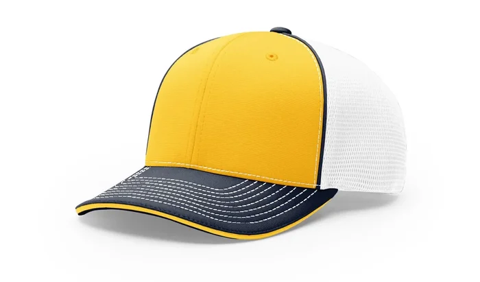 Richardson 172 PULSE SPORT MESH 16 Tri White Embroidery Available
