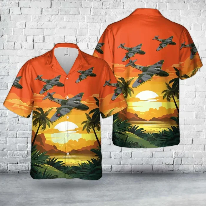 Royal Air Force Gloster Meteor F2 Hawaiian Shirt – Fanshubus.com