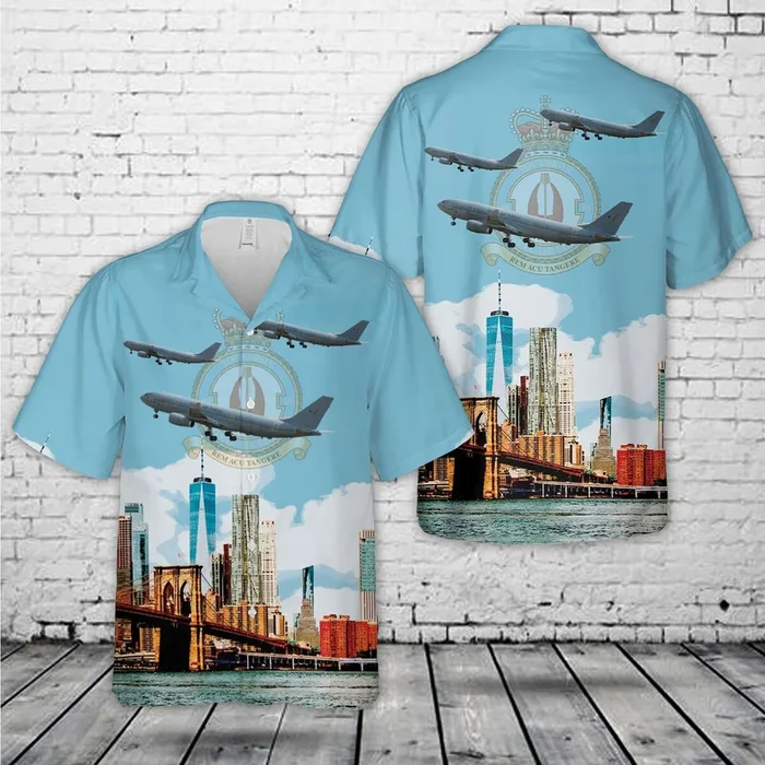 Royal Air Force No. 10 Squadron RAF Airbus Voyager KC.3 Hawaiian Shirt – Fanshubus.com