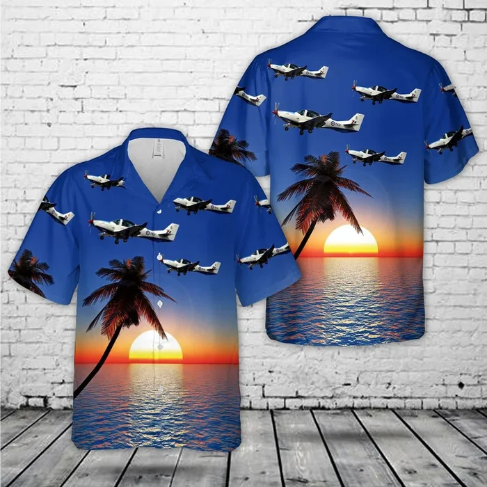 Royal Air Force ZM311 Grob G120TP Prefect T1 cn 11129 Hawaiian Shirt – Fanshubus.com
