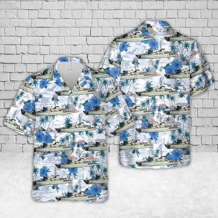 Royal Australian Navy HMAS Huon (M 82) Hawaiian Shirt – Fanshubus.com