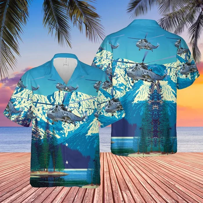 Royal Canadian Air Force Sikorsky CH-124 Sea King Hawaiian Shirt – Fanshubus.com