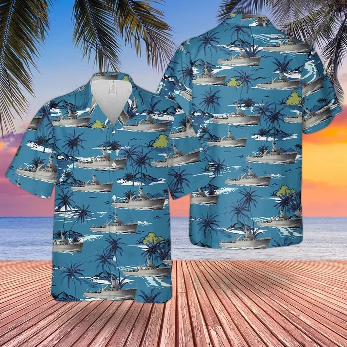 Royal Canadian Navy Bay-class minesweeper Hawaiian Shirt – Fanshubus.com