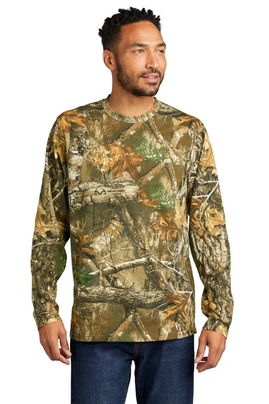Russell Outdoors Realtree Long Sleeve Pocket Tee. RU100LSP