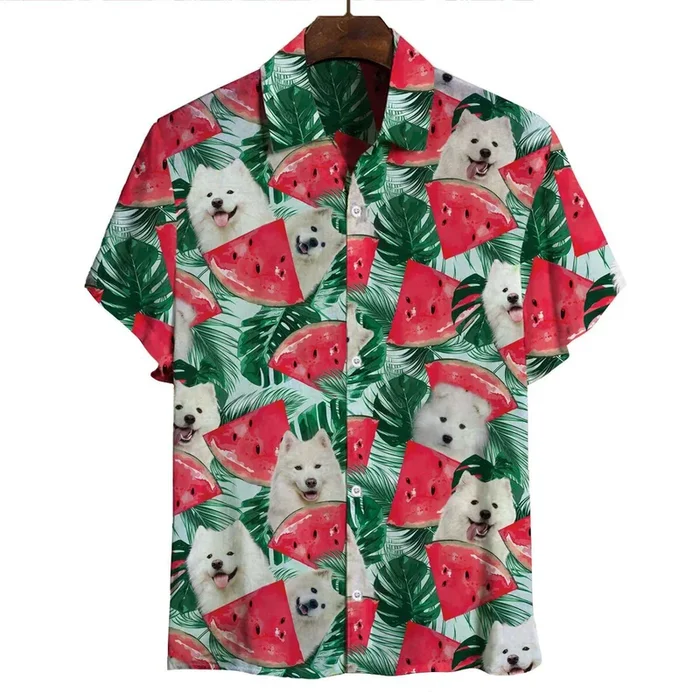 Samoyed – Hawaiian Shirt- For men and women – Fanshubus – Fanshubus.com