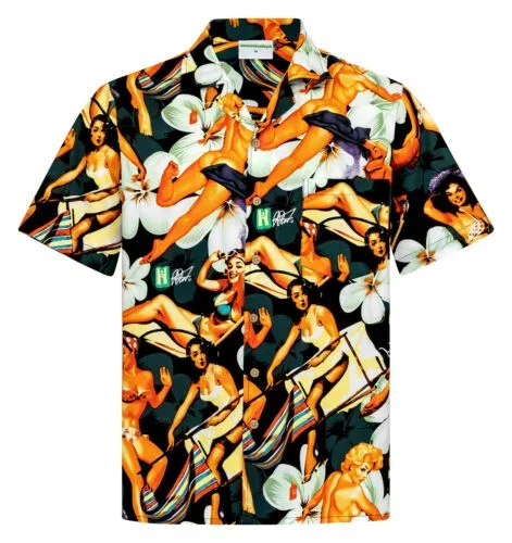 Short Sleeve Summer Beach Hawaiian Shirt – Flower Girl -AHW300722-8 – For men and women – Fanshubus – Fanshubus.com