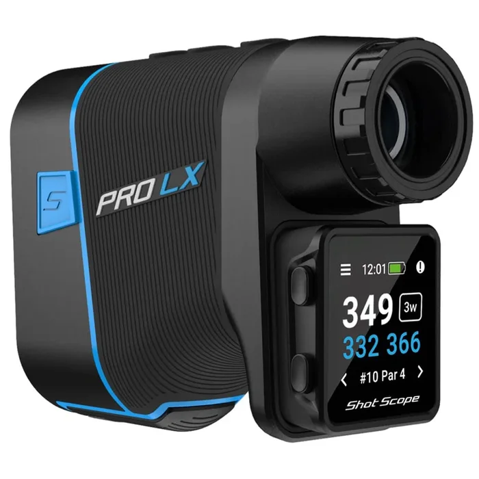 Shot Scope PRO LX+ Laser Rangefinder and H4 Handheld GPS – Blue