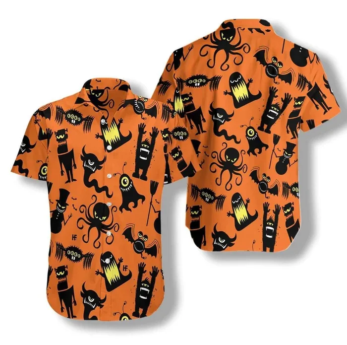 Silhouette Monster Hawaiian Shirt For Men Women – For men and women – Fanshubus – Fanshubus.com