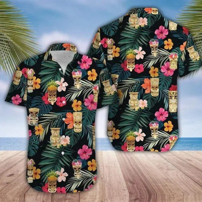 Simple Tiki Summer Hawaiian Shirt – Fanshubus.com