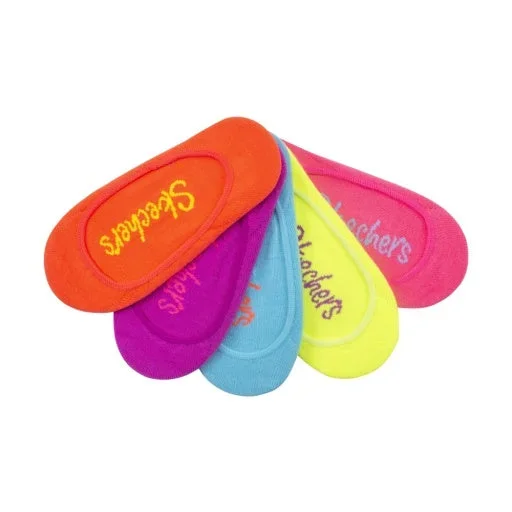 Skechers Girl’s 5 Pack Non Terry Super Low Liners