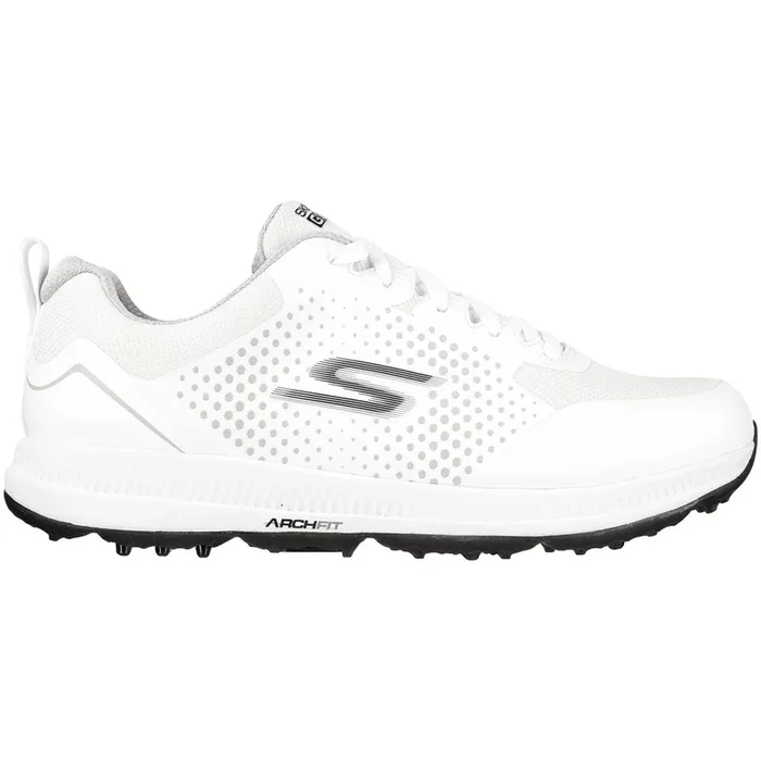 Skechers Go Golf Elite 5 Sport Waterproof Spikeless Shoes – White/Black
