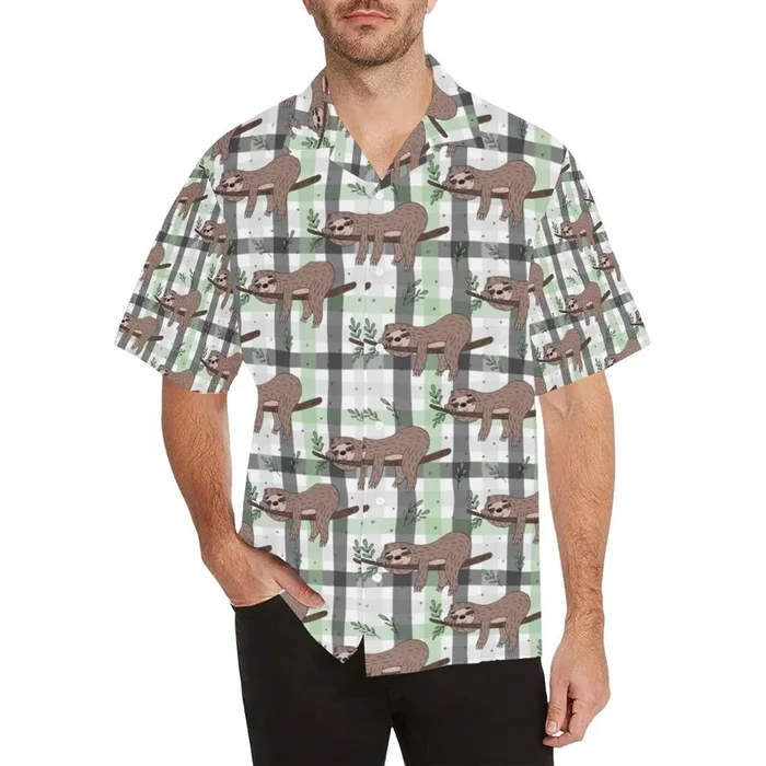 Sloth Print Design Hawaiian Shirt – Fanshubus.com