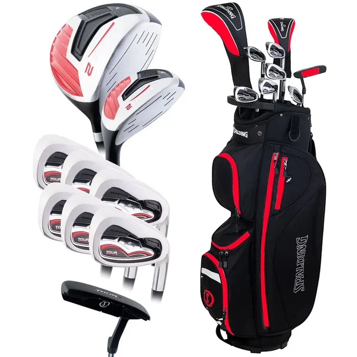Spalding Tour 2 10-Piece Cart Bag Package Set – Graphite