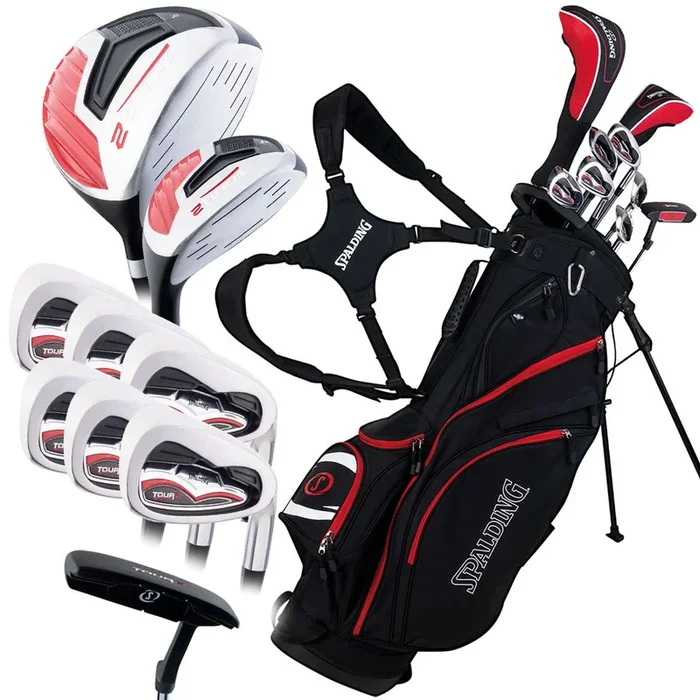 Spalding Tour 2 10-Piece Stand Bag Package Set – Steel