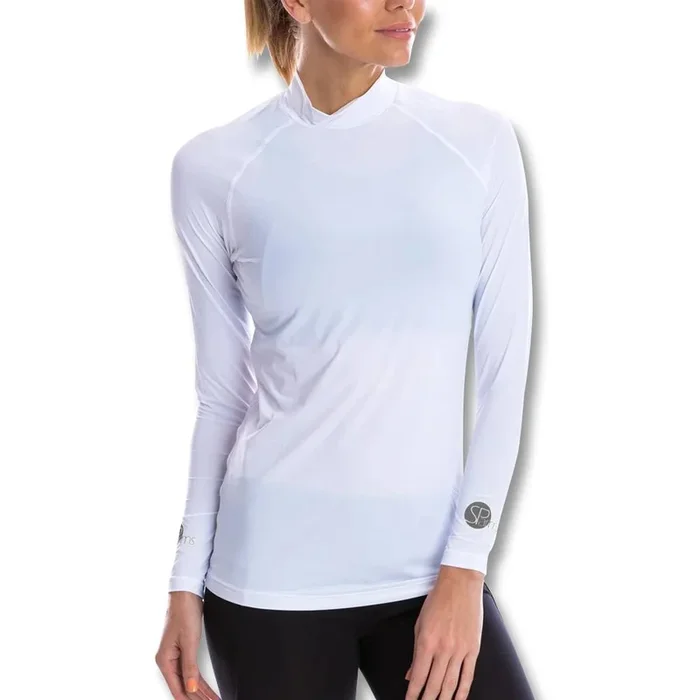 SParms Sun Protect+ UV/Sun Protection High Neck Golf Baselayer White – SS19 Women