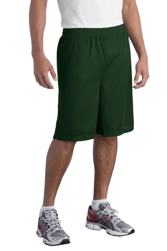 Sport-Tek Men’s Long Mesh Short. T515