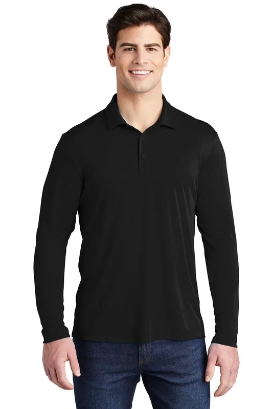 Sport-Tek Men’s Posi-UV Pro Long Sleeve Polo