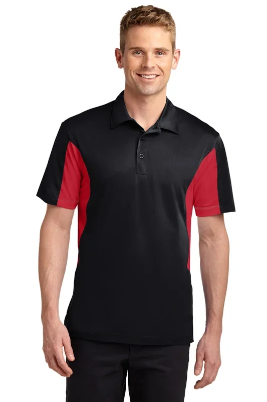 Sport-Tek Men’s Side Blocked Micropique Sport-Wick Polo ST655 1 of 2