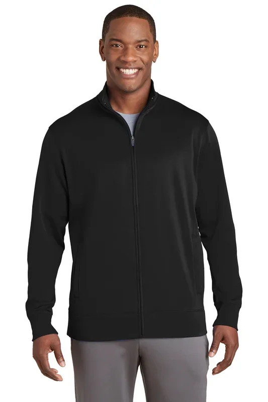 Sport-Tek Men’s Sport-Wick Fleece Full-Zip Jacket