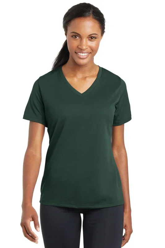 Sport-Tek Women’s PosiCharge RacerMesh V-Neck Tee