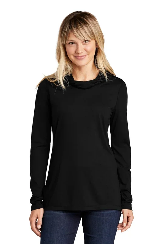 Sport-Tek Women’s PosiCharge Tri-Blend Wicking Long Sleeve Hoodie LST406