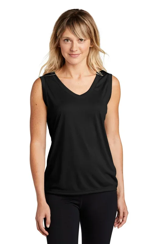 Sport-Tek Women’s Sleeveless PosiCharge Competitor V-Neck Tee