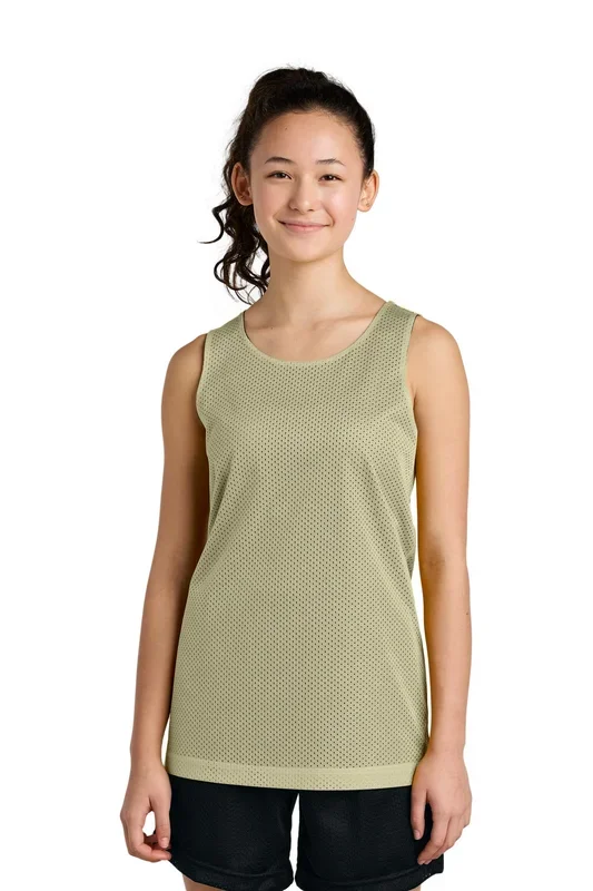 Sport-Tek Youth Girl’s PosiCharge Reversible Mesh Tank