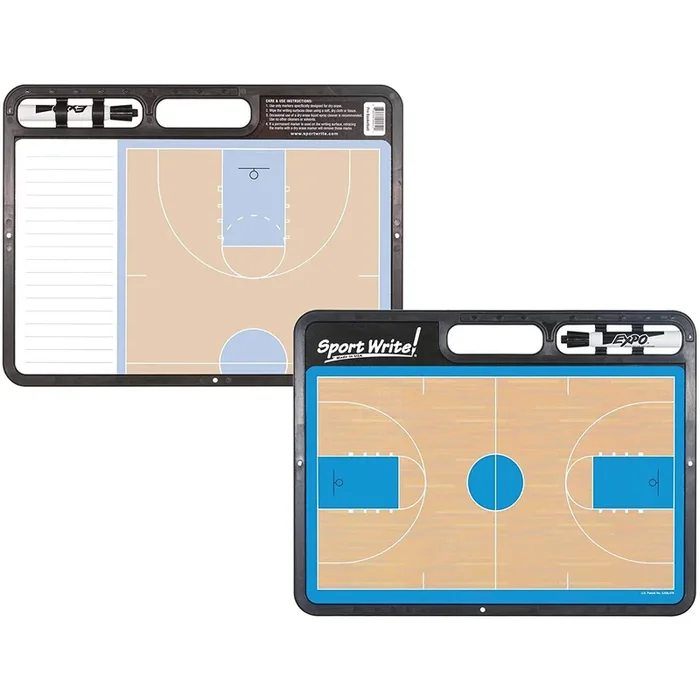 Sport Write Pro Basketball Dry Erase Board W/Black Marker