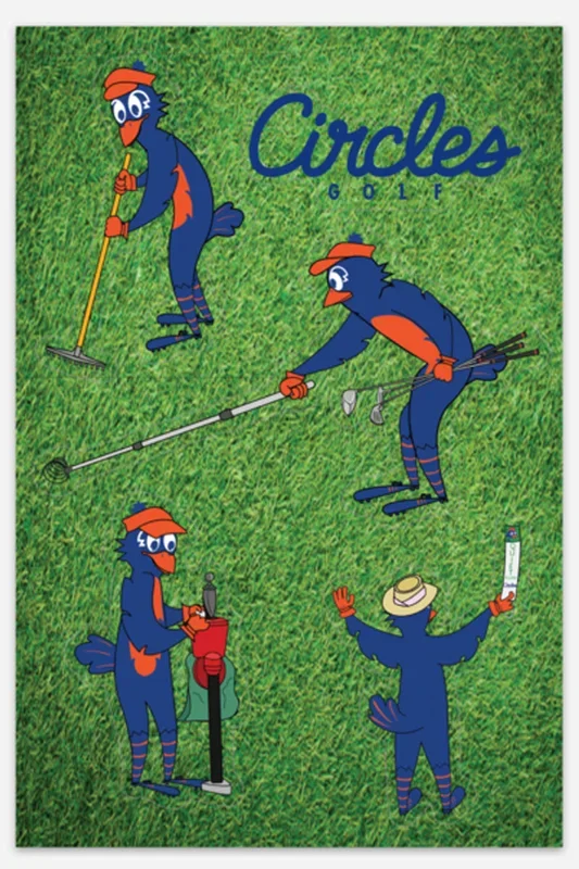 Sticker Sheet – 5 Chirps Golf Stickers