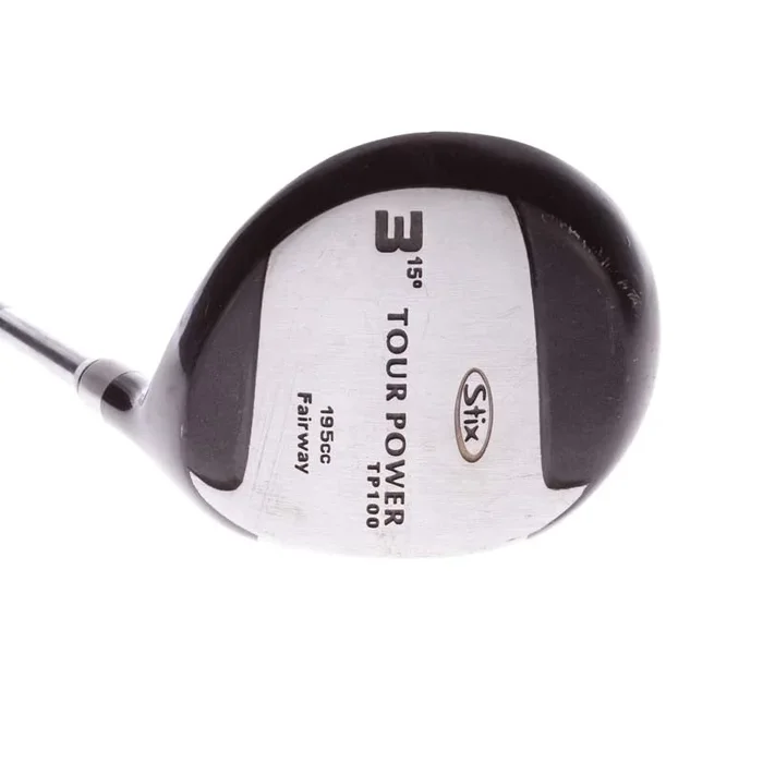 Stix Tour Power TP100 Mens Right Hand Fairway 3 Wood 15 Degree Regular – Stix Std