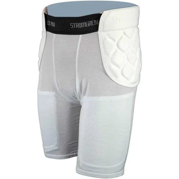 Stromgren Flex Pad II 3-Pad Football Girdle – White – Small