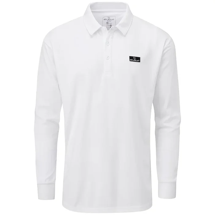 Stuburt Active Long Sleeve Polo Shirt – White