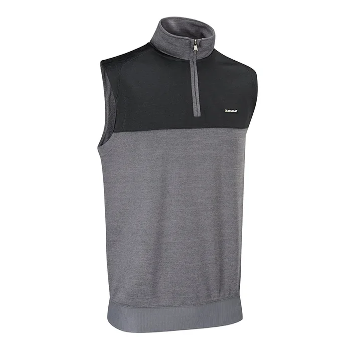 Stuburt Pro-Sport Performance Zip Neck Slipover – Grey Marl