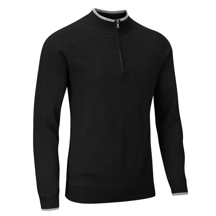 Stuburt Vapour Casual 1/2 Zip Lined Sweater – Black