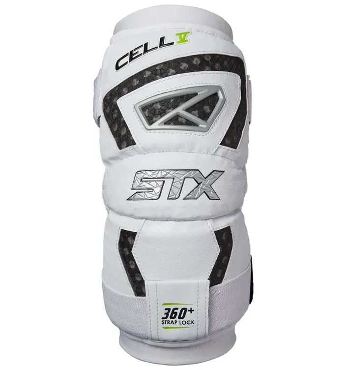 STX Lacrosse Cell V Arm Pad-L-White