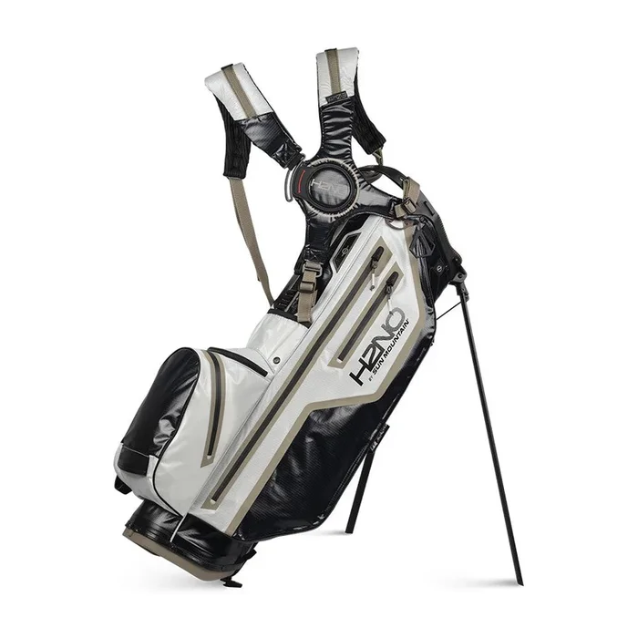 Sun Mountain H2NO 14-Way Stand Bag – Black/White/Java/Oat