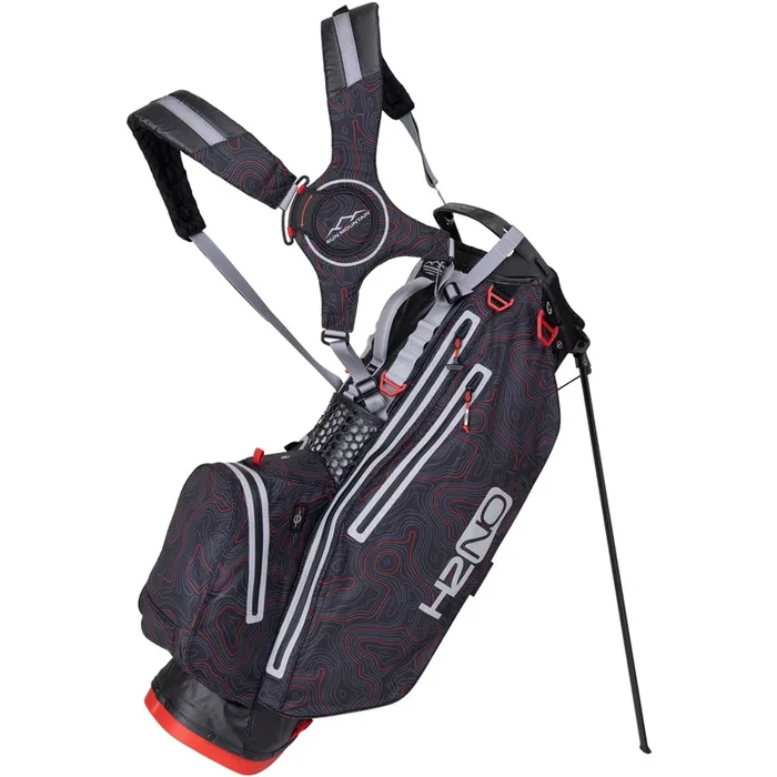 Sun Mountain H2NO Adventure Waterproof Stand Bag – Black/Red