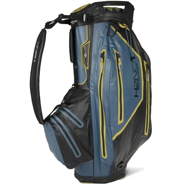 Sun Mountain H2NO Elite Waterproof Cart Bag – Black/Spruce/Aztec