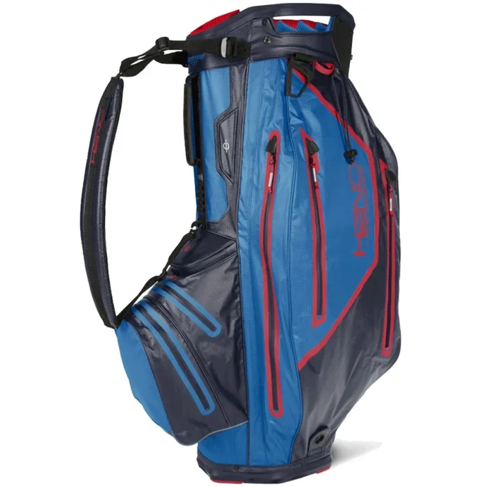 Sun Mountain H2NO Elite Waterproof Cart Bag – Navy/Cobalt/Red