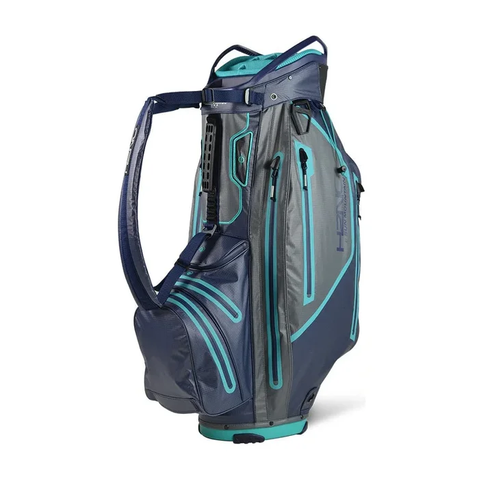 Sun Mountain H2NO ELITE Waterproof Cart Bag – Navy/Gunmetal/Teal