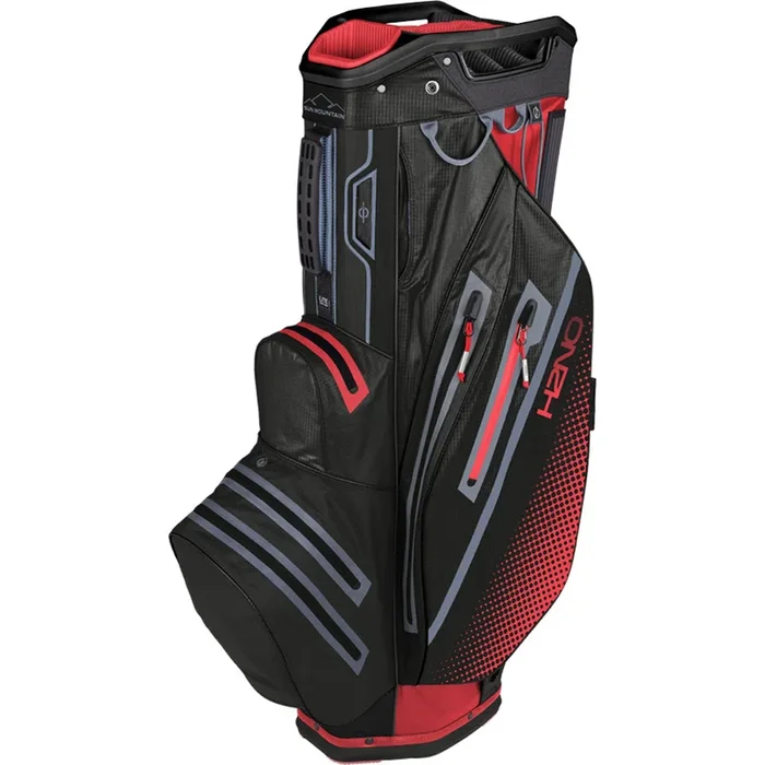 Sun Mountain H2NO Lite Waterproof Cart Bag – Coral/Black/Cadet