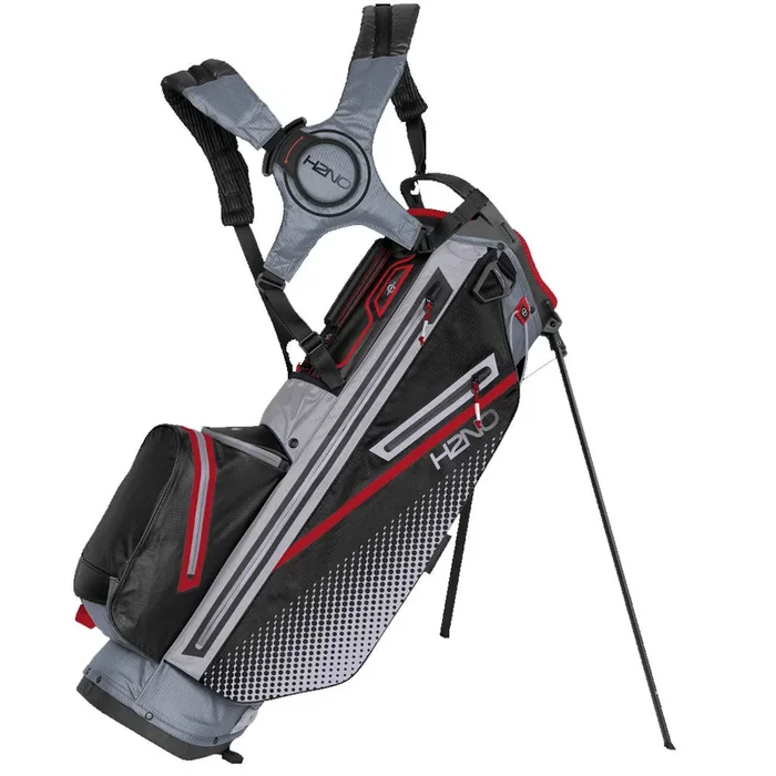 Sun Mountain H2NO Lite Waterproof Stand Bag – Nickel/Cadet/Black/Red
