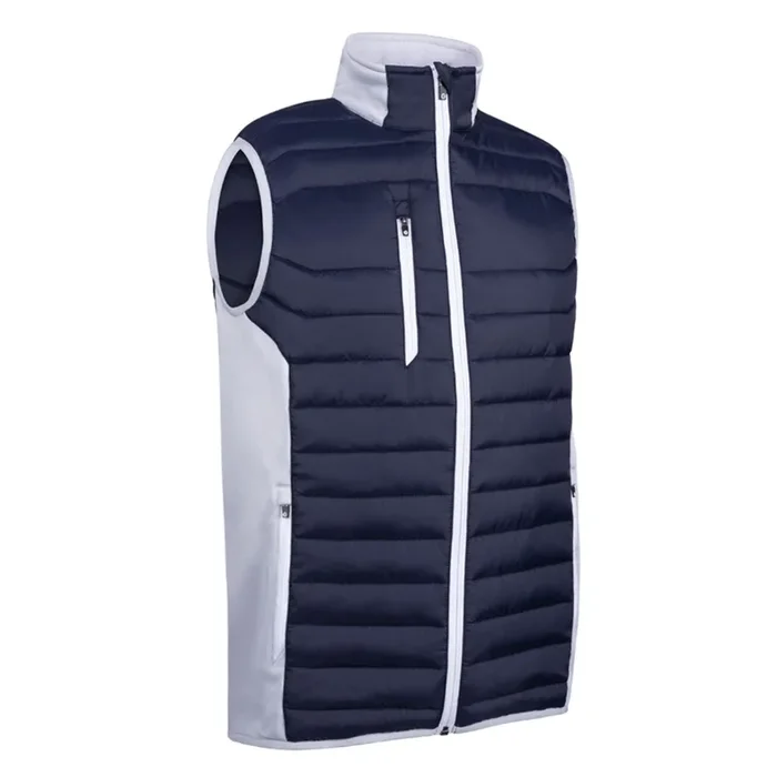 Sunderland Golf Anton Performance Golf Vest – Navy/Silver/White