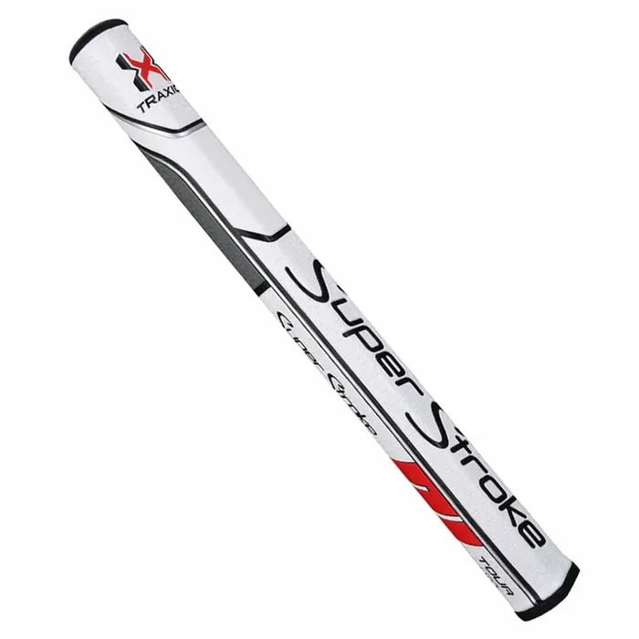 SuperStroke Traxion Tour 2.0 Putter Grip – White/Silver