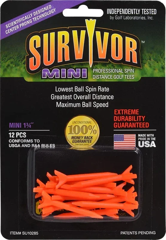 SURVIVOR 1 3/4″ Mini Golf Tees (12ct)