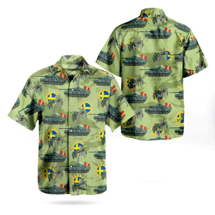 Swedish Army Stridsvagn 122 Tank Hawaiian Shirt – Fanshubus.com