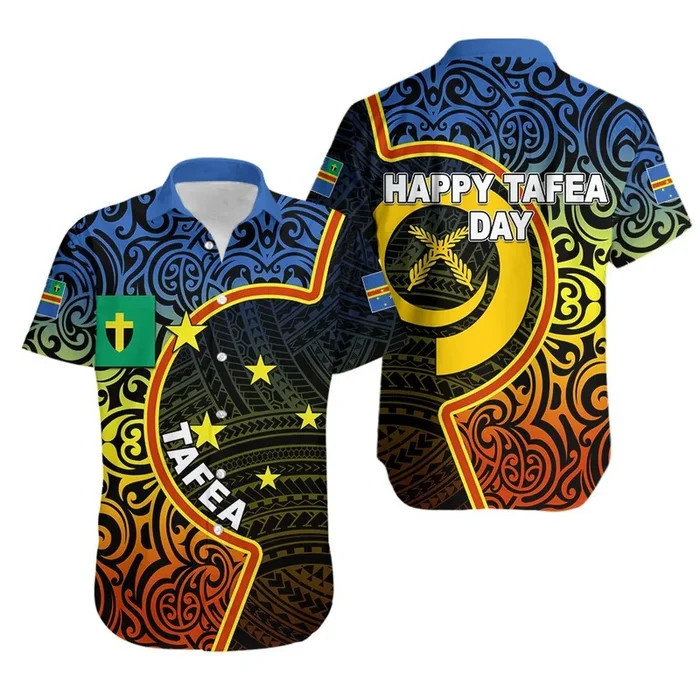 Tafea Day Hawaiian Shirt Of Vanuatu n Flag Color- For men and women – Fanshubus – Fanshubus.com