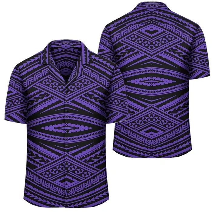 Tatau Violet Hawaiian Shirt- For men and women – Fanshubus – Fanshubus.com