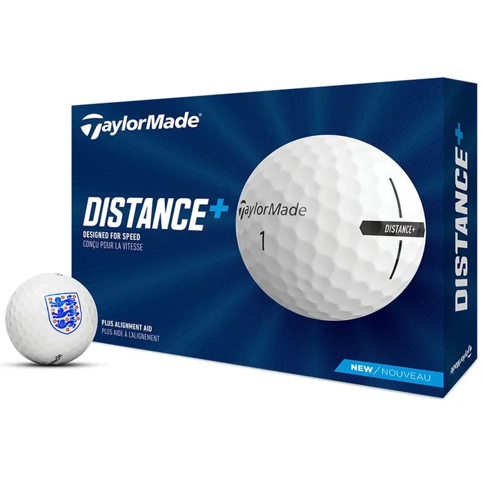TaylorMade 3 Lions – Distance+ Golf Balls – 12 Pack